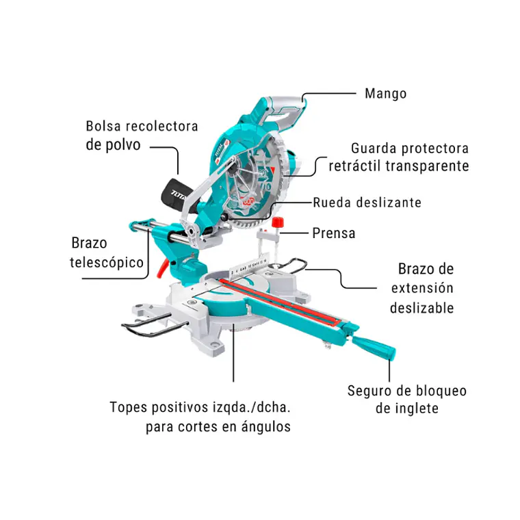 SIERRA INGLETEADORA TELESCOPICA 10