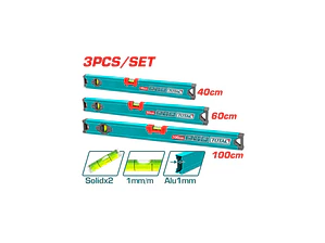 SET NIVEL BURBUJA  3 PCS