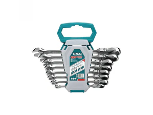 SET LLAVE PUNTA CORONA CON CHICHARRA FLEXIBLE 8 - 10 - 12 -13 -14 -17 - 19MM ST