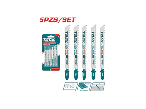 SET 5 HOJAS TIPO T PARA MADERA 74MM TOTAL