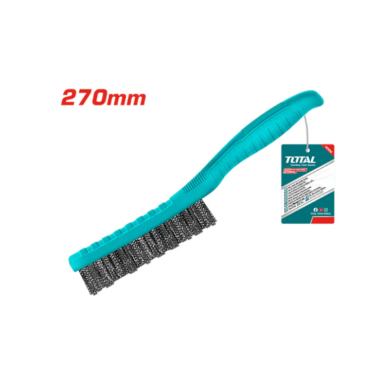 CEPILLO DE ALAMBRE CON MANGO DE PLASTICO 270 MM TOTAL 2
