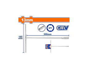 LLAVE TUBO T 13MM
