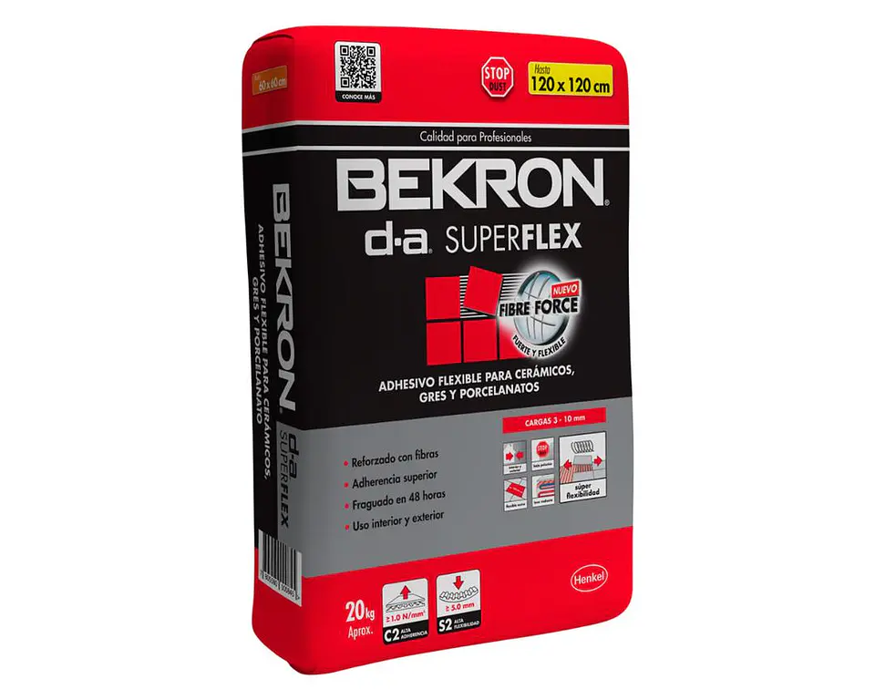 Adhesivo Piso Superficie Flexible 25 kg Bekron 1