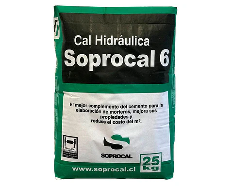 Cal hidraúlica 25 kilos Soprocal 6