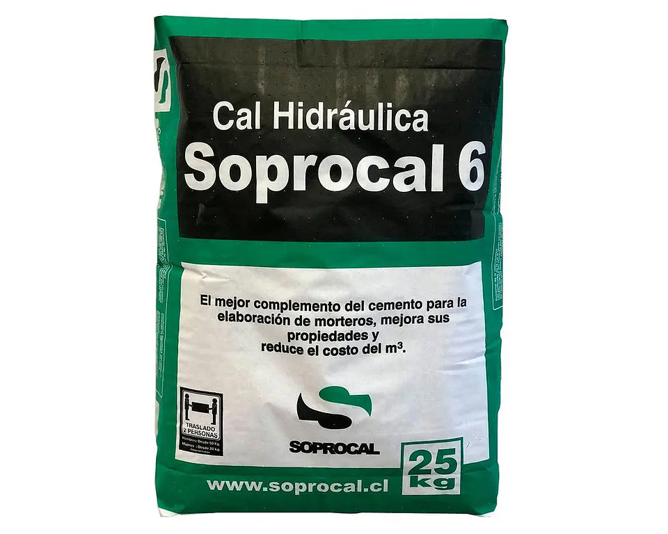 Cal hidraúlica 25 kilos Soprocal 6 1
