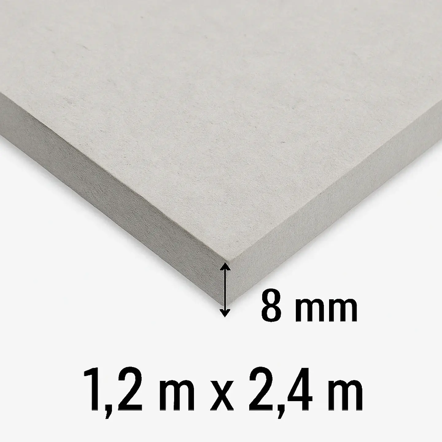 Placa Fibrocemento Lisa 8 mm 120x240 cm 2