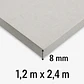 Placa Fibrocemento Lisa 8 mm 120x240 cm - Miniatura 2