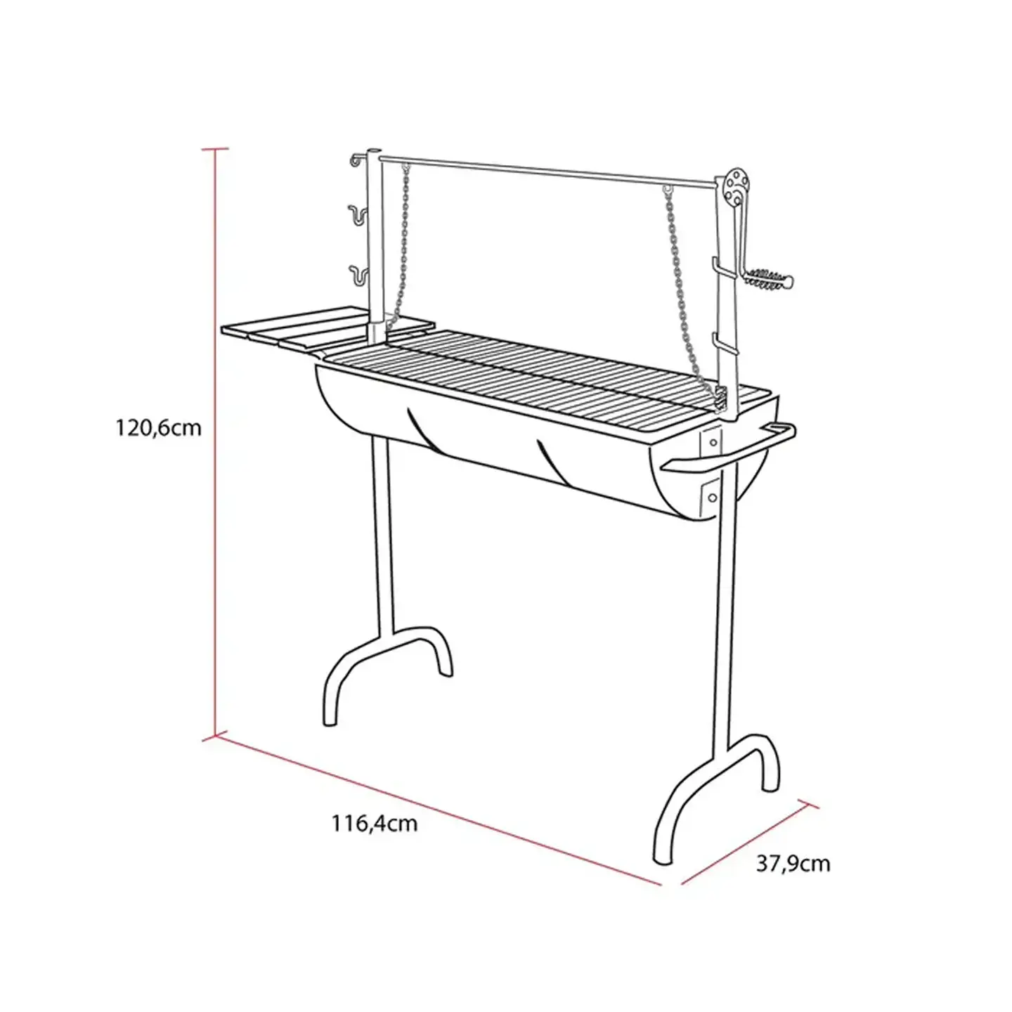 Parrilla Rodeo con Roldana Grilltech Lioi 2