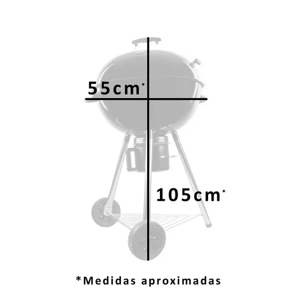 Parrilla Redonda a Carbón 22,5