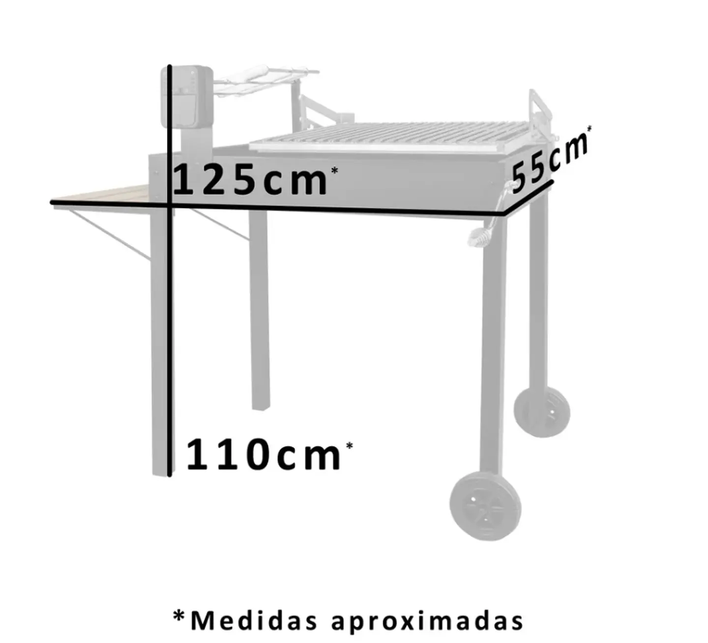 Parrilla Magallánica Rectangular 2 en 1 Grilltech  3