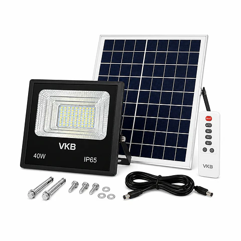Reflector LED C/Panel Solar 40W 6500ºk - Vkb