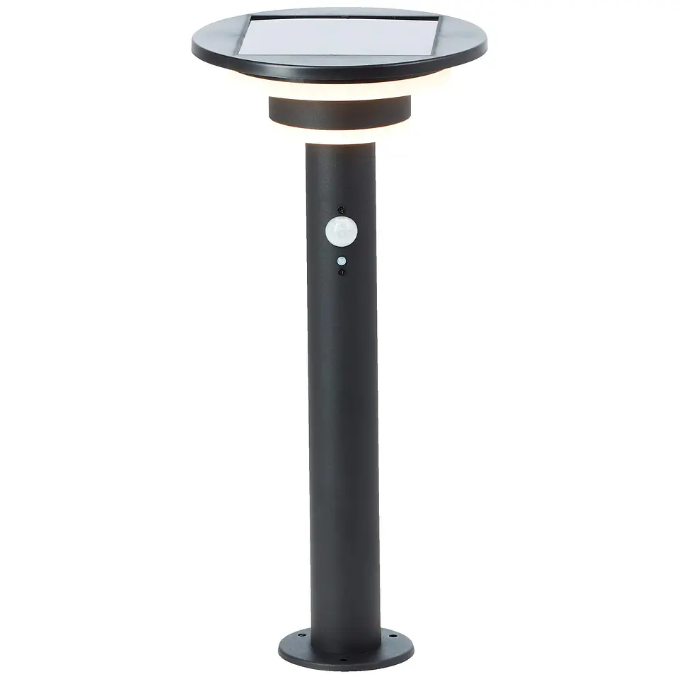 Aplique Solar Tipo Pedestal 3000K -Negro Vkb 1