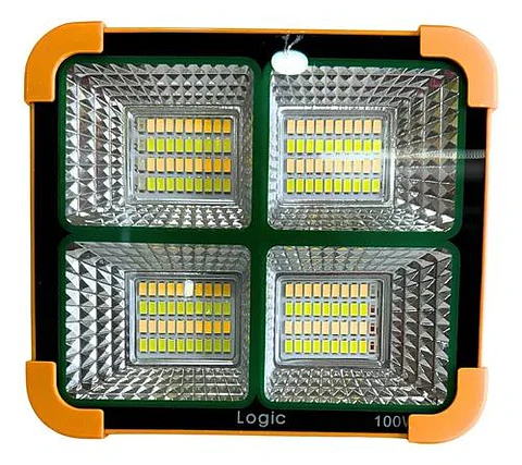 Foco Solar Portatil Multifuncion 100W- Logic