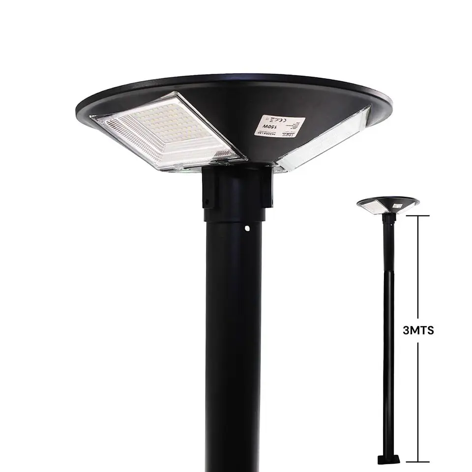 Kit Pagoda Solar 150W+ Poste De 3Mts 1