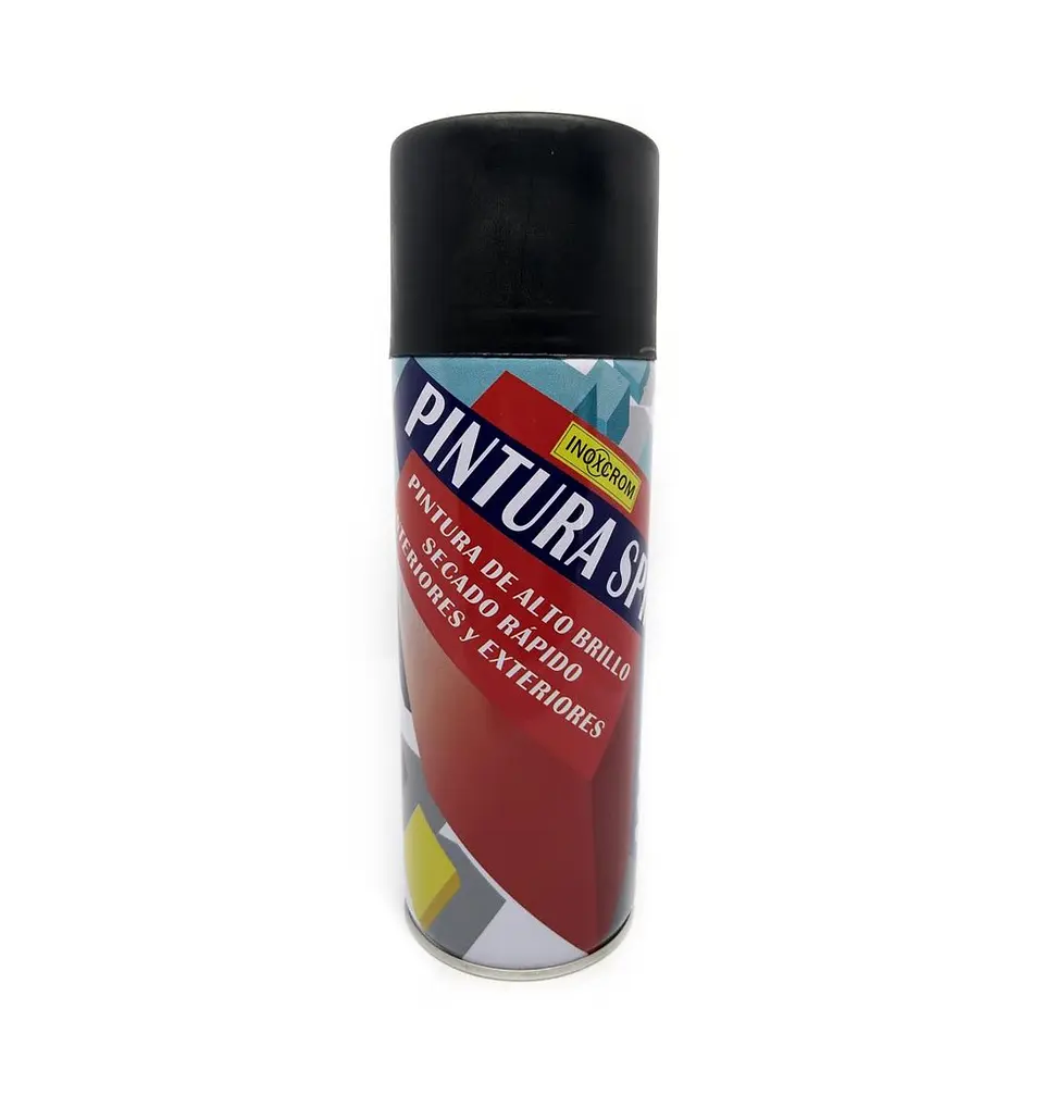 Pintura En Spray Negro Mate 400Ml- Inoxcrom 1