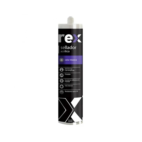 Silicona Acrilico Pintable -Rex