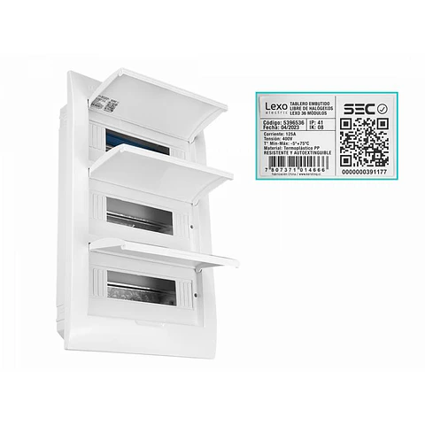 Tablero Embutido 36P Tapa Humo Lh - Lexo