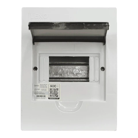 Tablero Embutido 6P Tapa Humo Lh - Lexo
