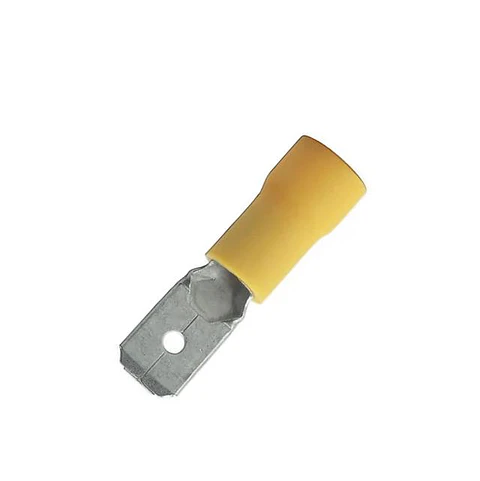 Terminal Macho Media Aislada Amarillo 10-12Awg 50Und.