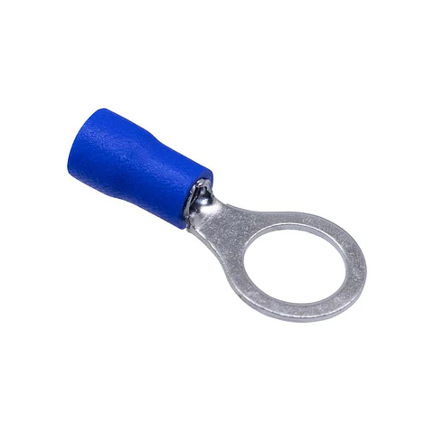 Terminal Ojo Azul 14-16Awg 6.4Mm 10Und.