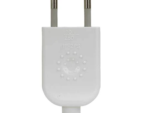 Enchufe Volante Macho Blanco 2P 10A- Lexo