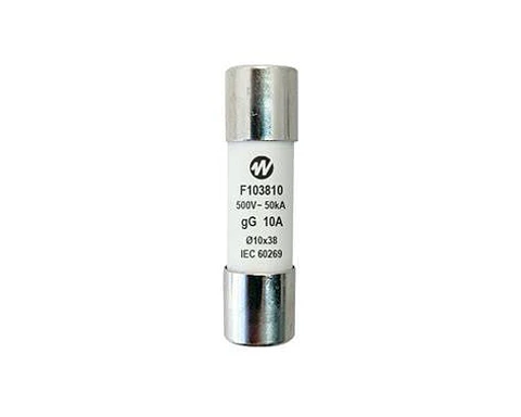 Fusible Cilíndrico 10X38Mm., 10A