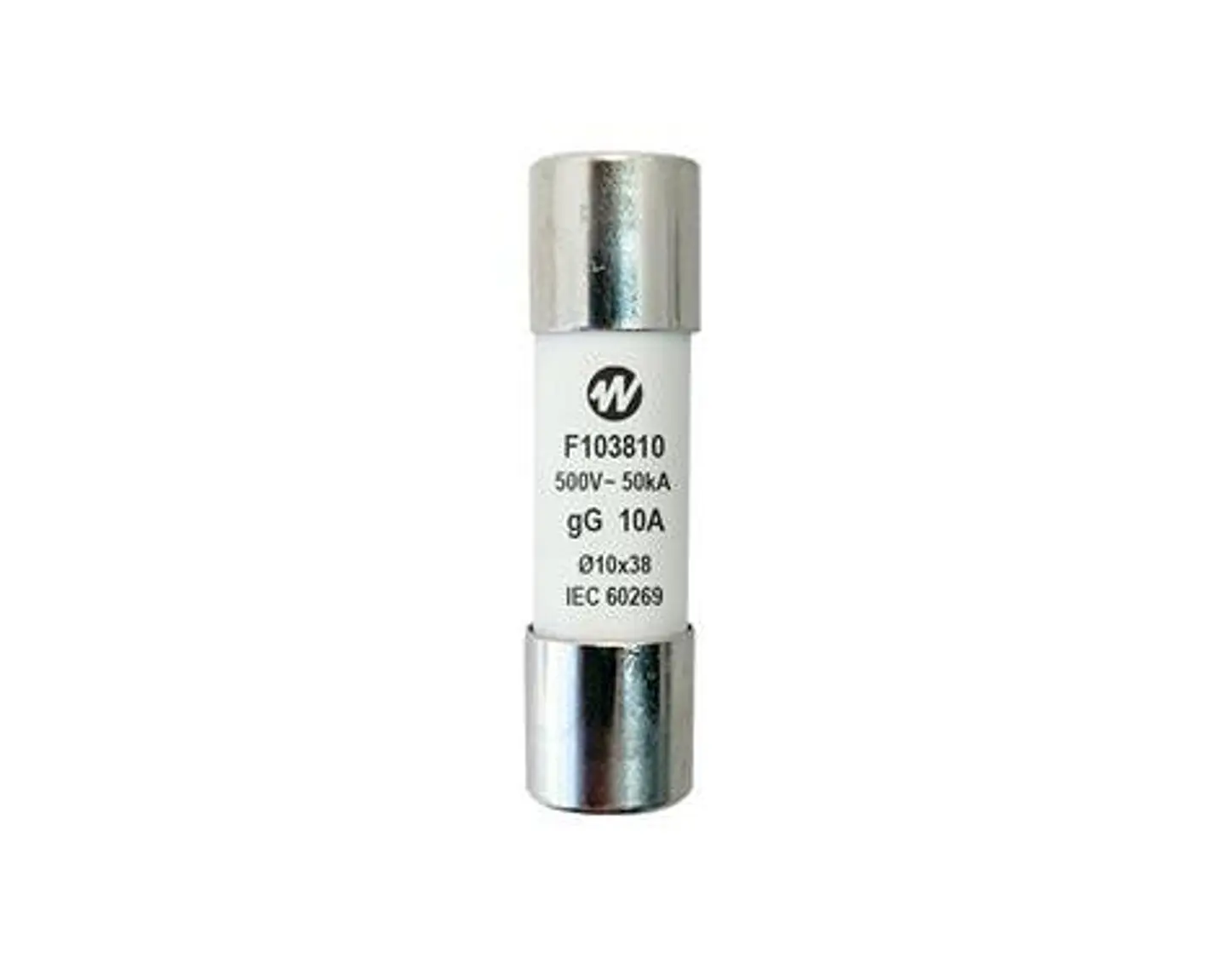 Fusible Cilíndrico 10X38Mm., 10A 1