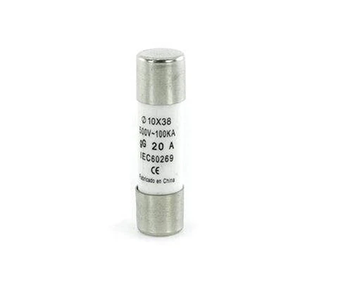 Fusible Cilíndrico 10X38Mm., 20A