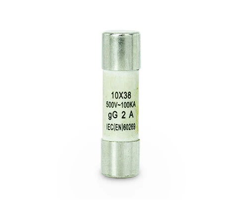 Fusible Cilíndrico 10X38Mm., 2A
