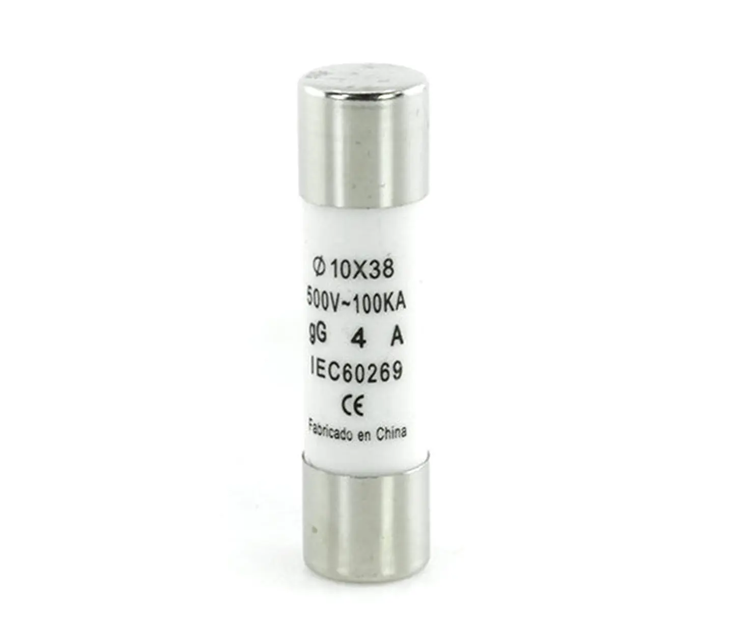Fusible Cilíndrico 10X38Mm., 4A 1
