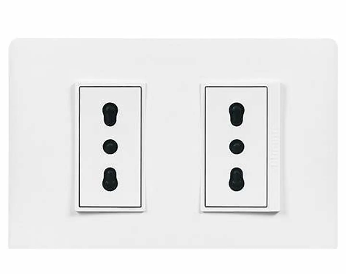 Placa Con Modulo Doble 16A 1
