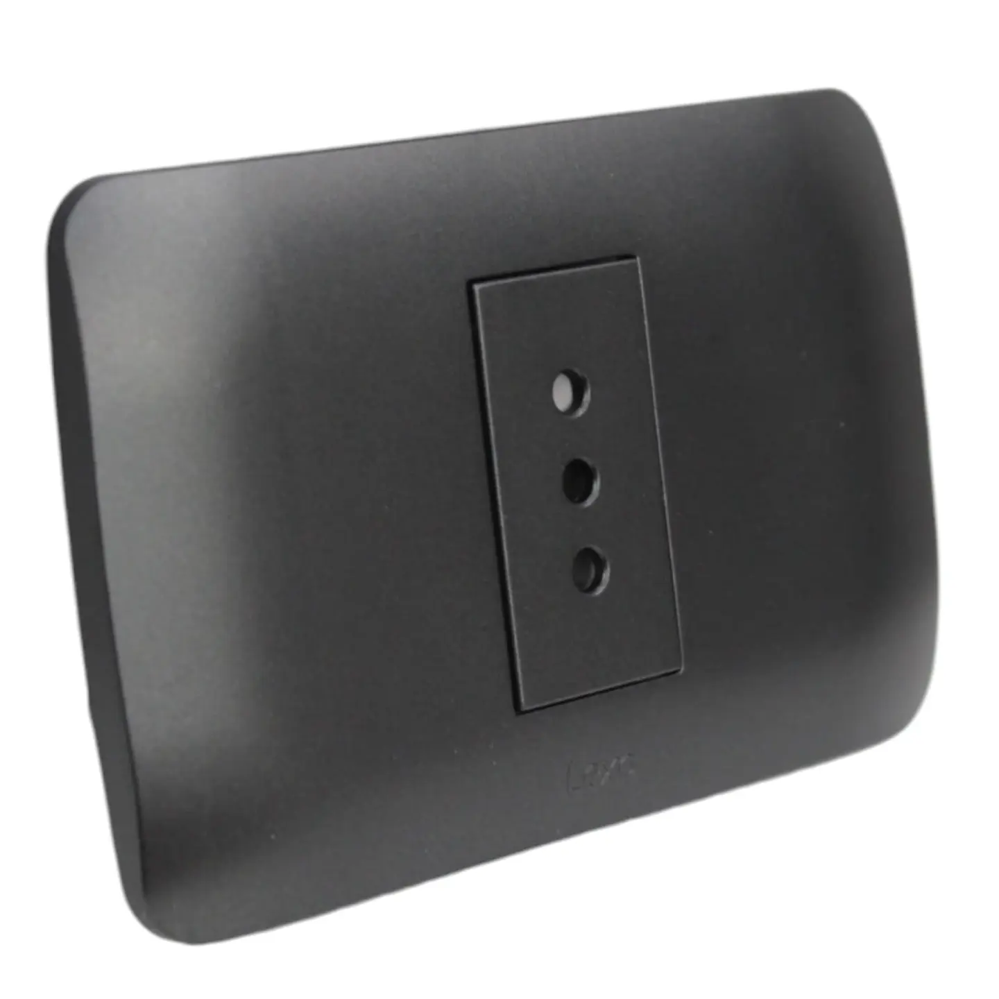 Toma Corriente Simple 10A 250V Grafito Armado 2
