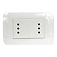Toma De Corriente Dúplex 10A 250V Blanco Armado - Miniatura 1