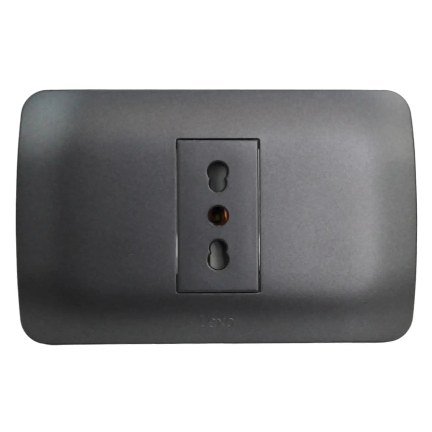 Toma Corriente Simple 10/16A 250V Grafito Armado 1