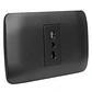 Toma Corriente Simple 10/16A 250V Grafito Armado - Miniatura 2