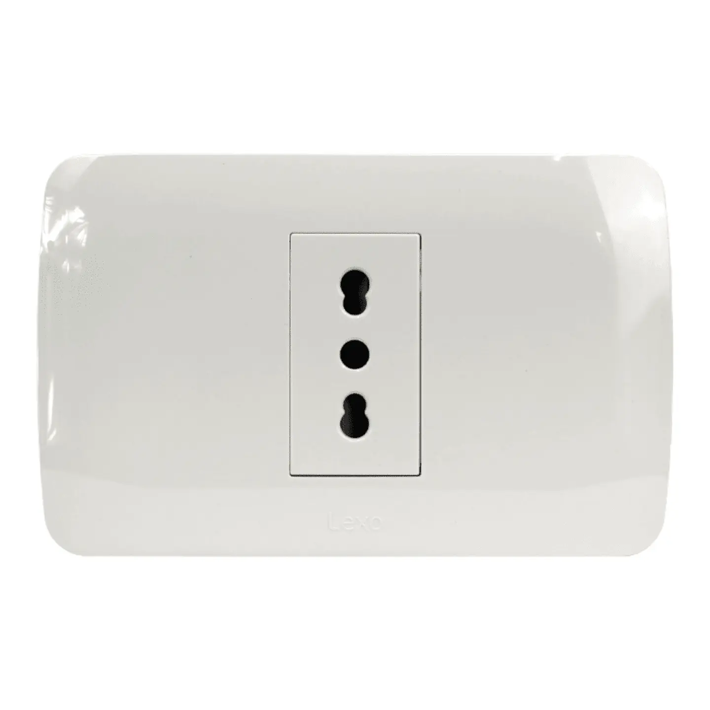 Toma Corriente Simple 10/16A 250V Blanco Armado 1