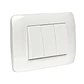 Interruptor Triple 9/32 10A 250V Blanco Armado - Miniatura 2