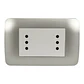Toma De Corriente Dúplex 10A 250V Blanco/Plata Armado - Miniatura 1