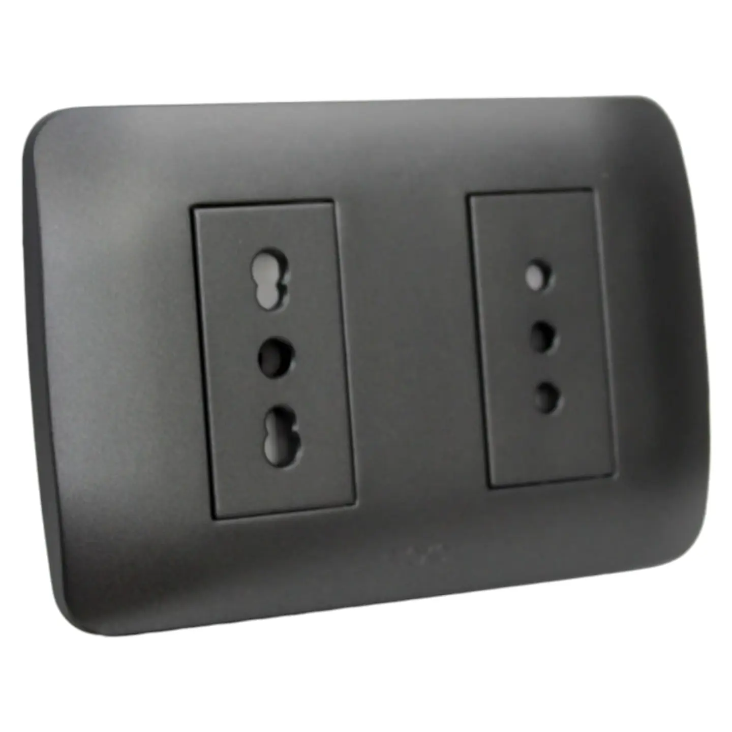 Toma Corriente Doble 10A+10/16A 250V Grafito Armado 2