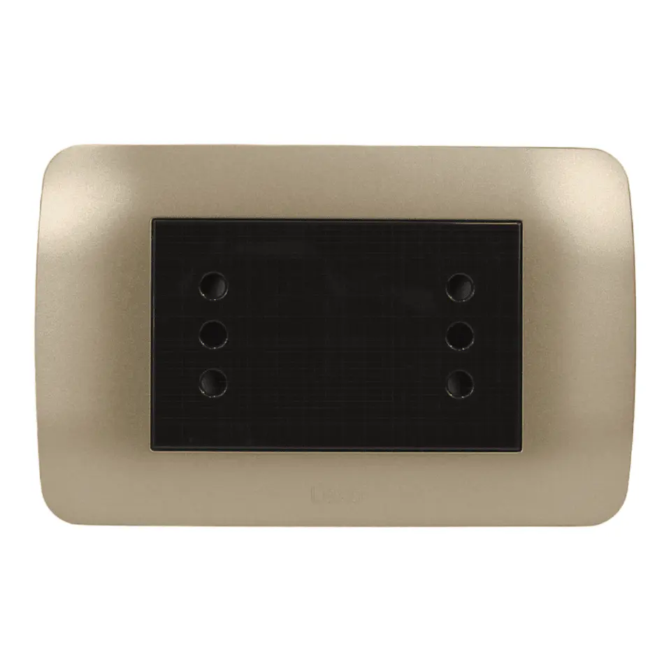 Toma Corriente Duplex 10A 250V Café/Titanio 1