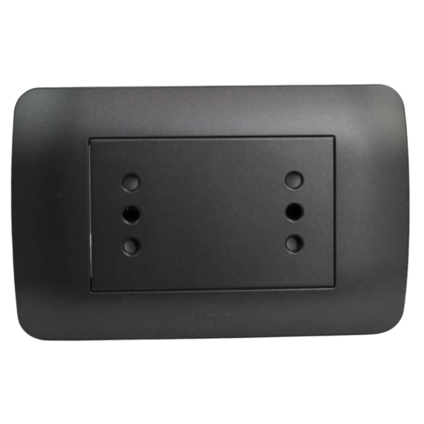 Toma De Corriente Duplex 10A 250V Grafito 1