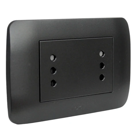 Toma De Corriente Duplex 10A 250V Grafito