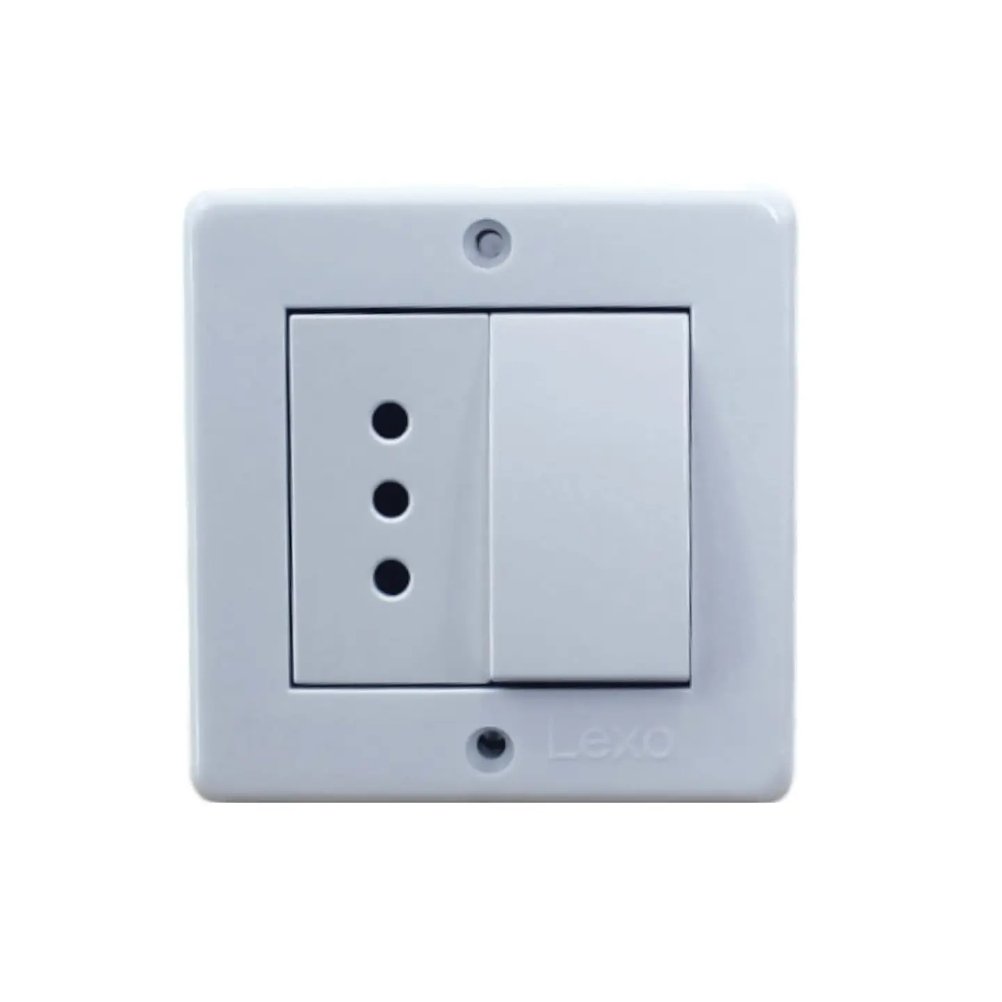 Casquete Ip20 Interruptor Mixto Sobrepuesto 9/12+ Enchufe Blanco -Lexo 1