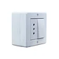 Casquete Ip20 Interruptor Mixto Sobrepuesto 9/12+ Enchufe Blanco -Lexo - Miniatura 2