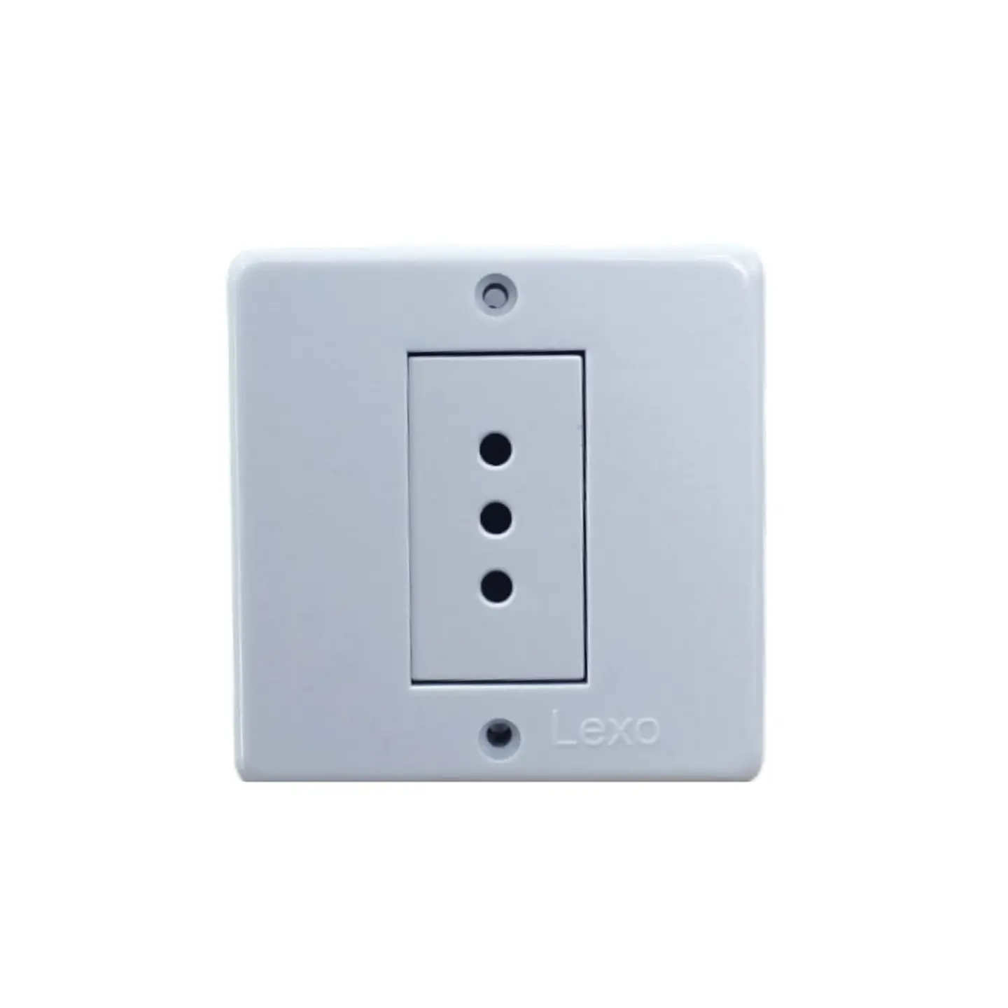 Casquete Ip20 Con Toma De Corriente Simple 10A Blanco -Lexo 1