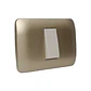 Interruptor Simple 9/12 10A 250V Beige/Titanio Armado - Miniatura 1