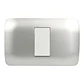 Interruptor Simple 9/24 10A 250V Blanco/Plata Armado - Miniatura 1