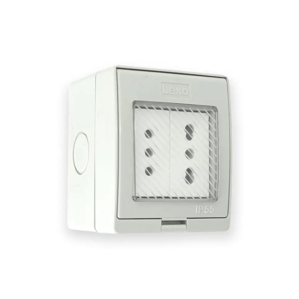 Hidrobox Doble 10A + 10/16A Lexo 2