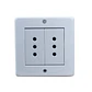 Casquete Ip20 Toma De Corriente Doble Sobrepuesto 10A Blanco - Lexo - Miniatura 1