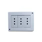 Casquete Ip20 Toma Corriente Triple Sobrepuesto 10A Blanco - Lexo - Miniatura 1